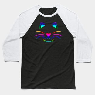 Help Cats Lick FIP Rainbow Bridge version Baseball T-Shirt
